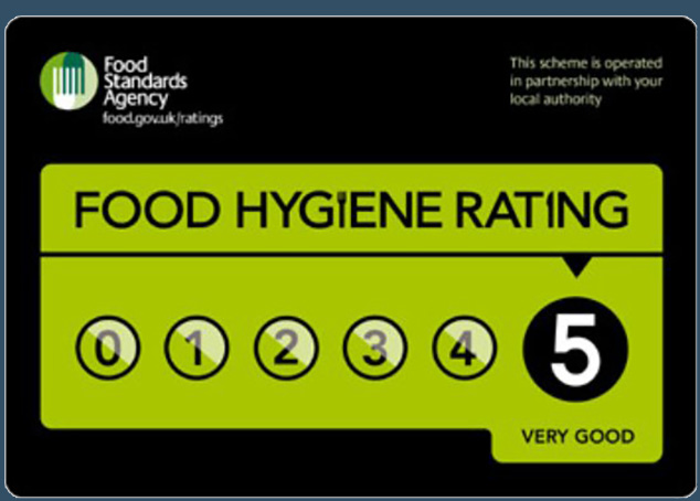 Food Hygiene Rating 5 - Bridge Inns